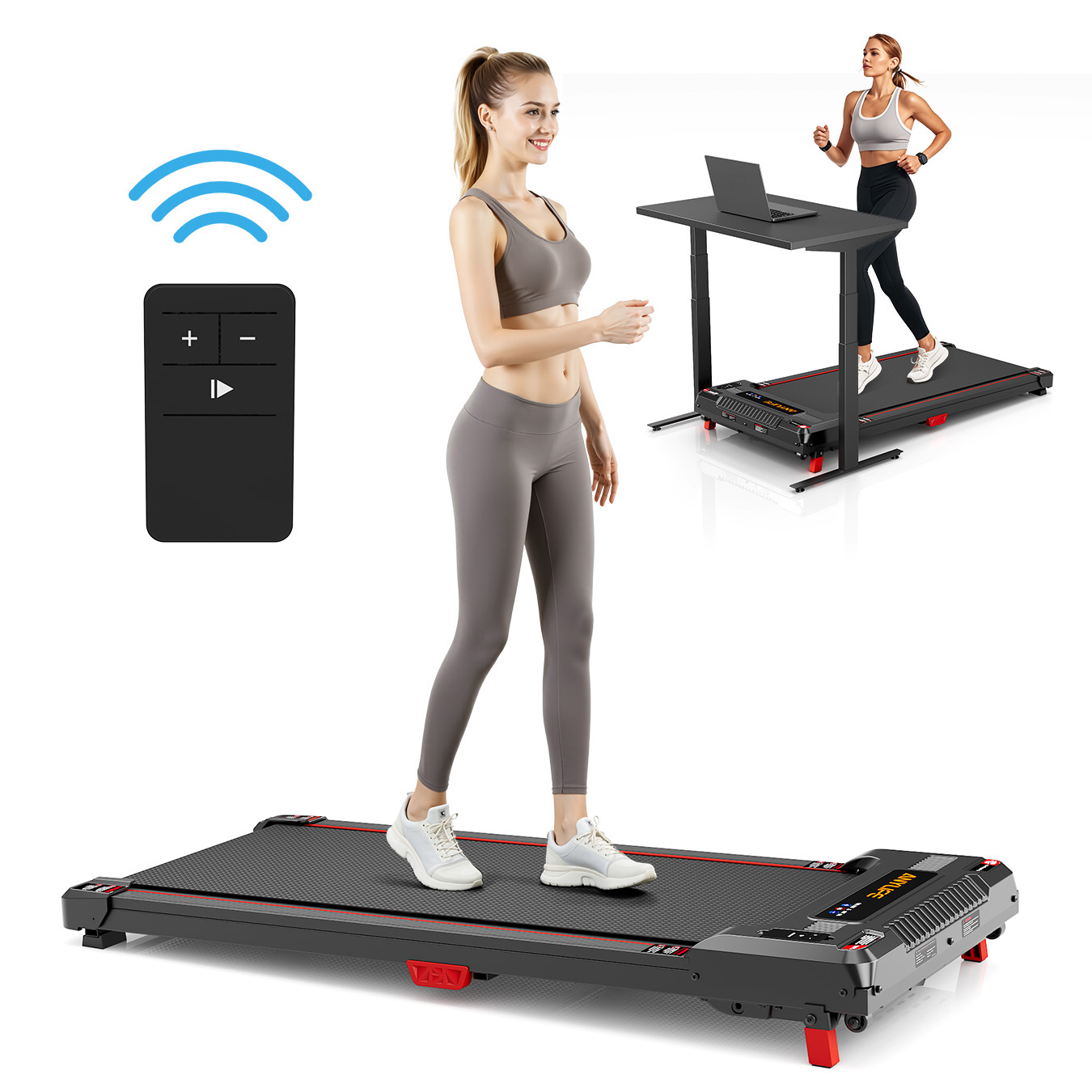 Health Wellness Training - AnyLife 480D-A Treadmill Walking Pad Home