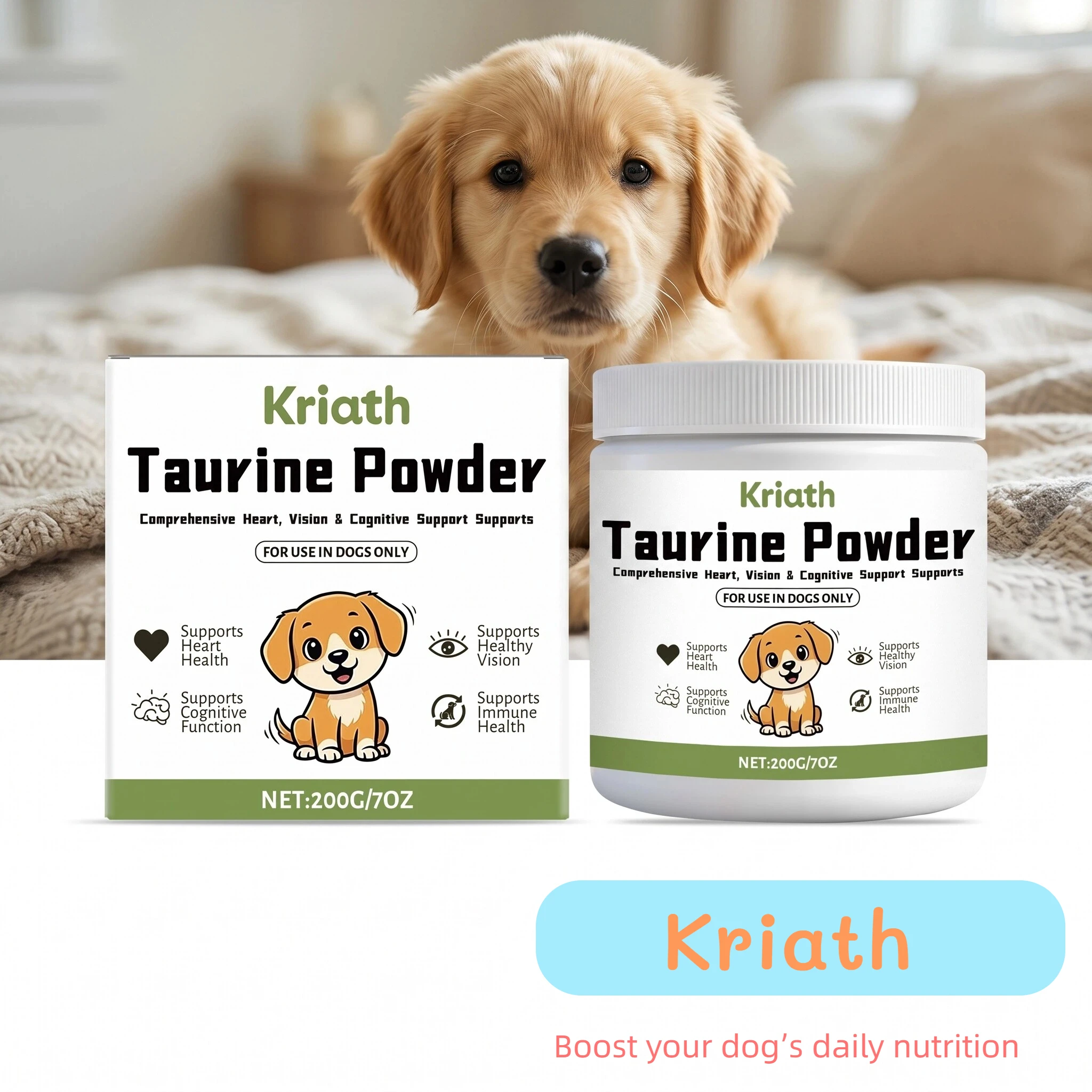 Dog Taurine Powder Easy-To-Mix - Wellness Health Nutrition 评论和价格