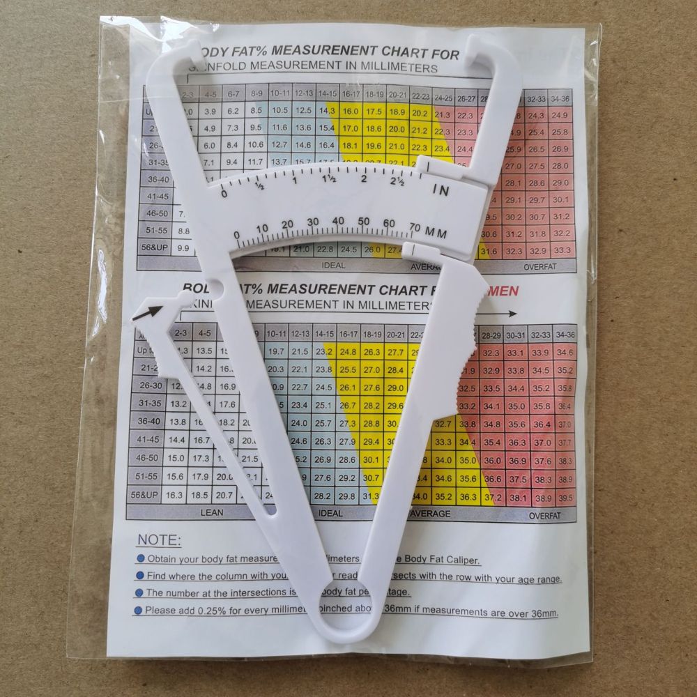 Fitness Body Fat Caliper Accur - Health Wellness Training 评论和价格