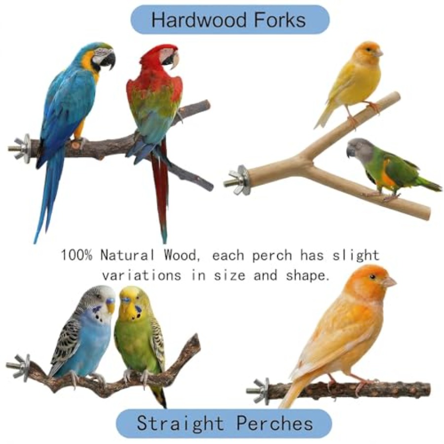 8PCS natural wood bird perches - Health & Wellness Photos 评论和价格
